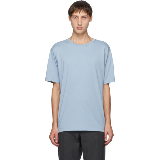 Photo: Dries Van Noten Blue Round Collar T-Shirt