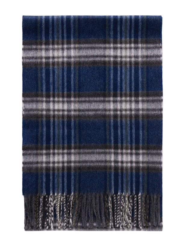 Photo: Johnstons of Elgin - Doune Fringed Checked Scarf