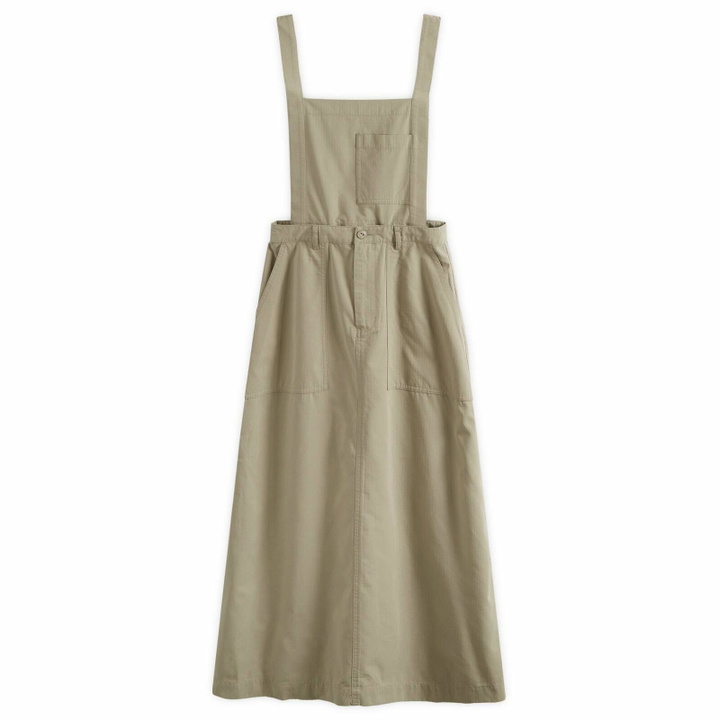 Photo: Snow Peak Women's Takibi Ripstop Midi Skirt in Lightgrey