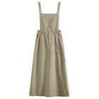 Snow Peak Women's Takibi Ripstop Midi Skirt in Lightgrey