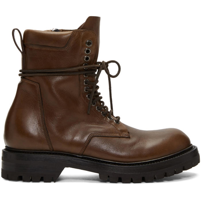 Photo: Rick Owens Brown Low Army Boots 