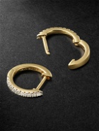 Mateo - Gold Diamond Hoop Earrings