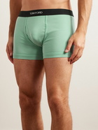 TOM FORD - Stretch-Cotton Boxer Briefs - Green