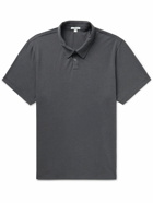 James Perse - Slub Cotton and Linen-Blend Jersey Polo Shirt - Gray