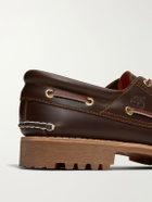 Timberland - Authentic 3-Eye Lug Leather Boat Shoes - Brown