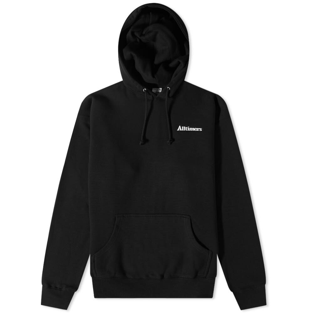 Alltimers Men's Mini Broadway Embroidered Hoody in Black Alltimers