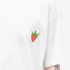 Comme des Garçons SHIRT Men's Brett Westfall Strawberry Tee in White