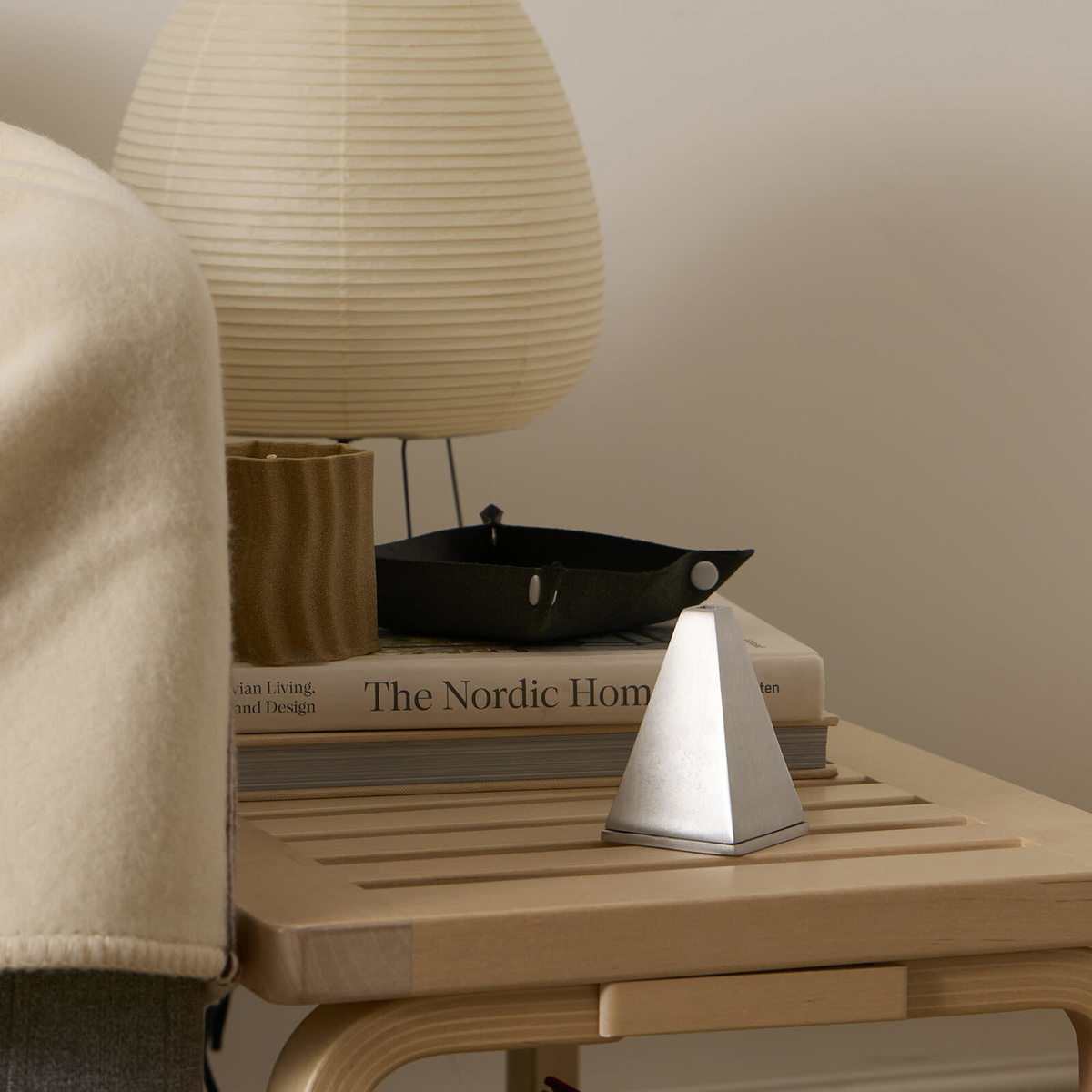 ferm LIVING Pyra Incense Burner - Cone in Brushed Aluminium