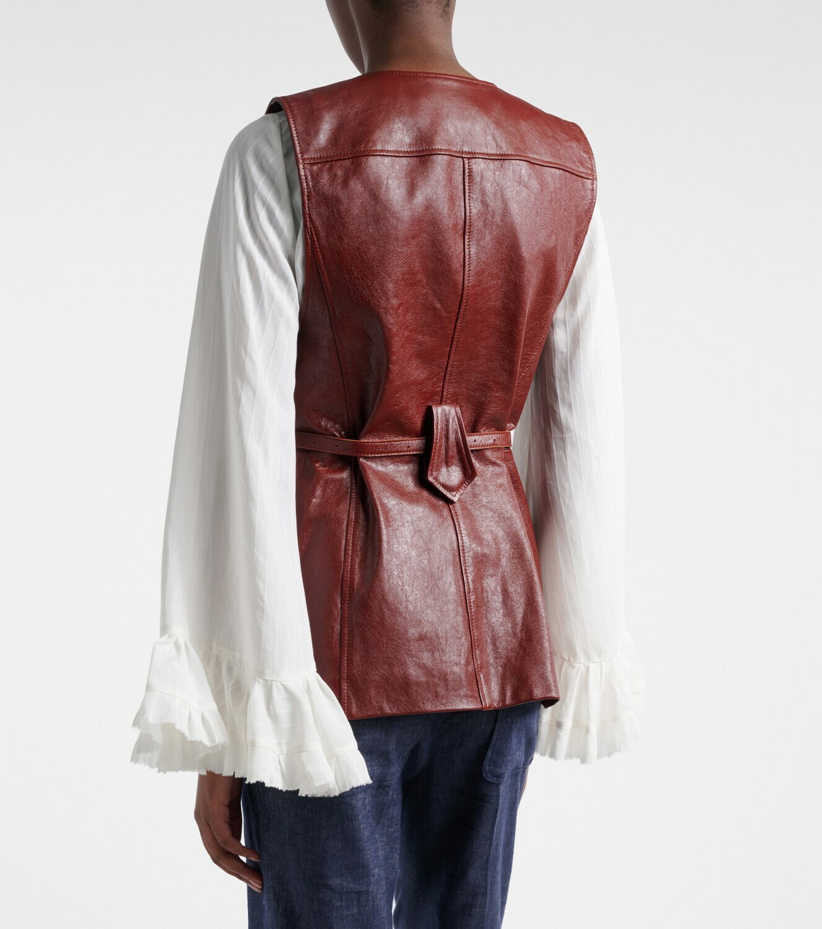 Dorothee Schumacher Broken Shine leather vest
