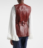Dorothee Schumacher Broken Shine leather vest