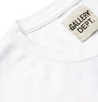 Gallery Dept. - Distressed Logo-Print Cotton-Jersey T-Shirt - White