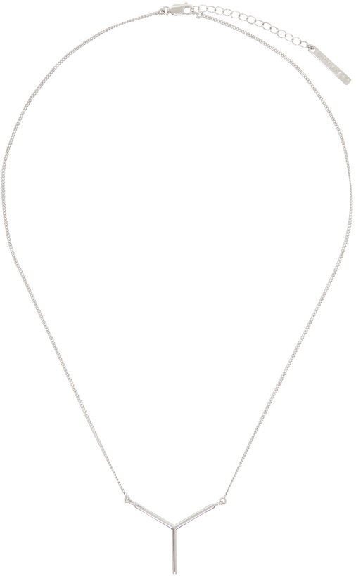Photo: Y/Project Silver Mini Y Necklace