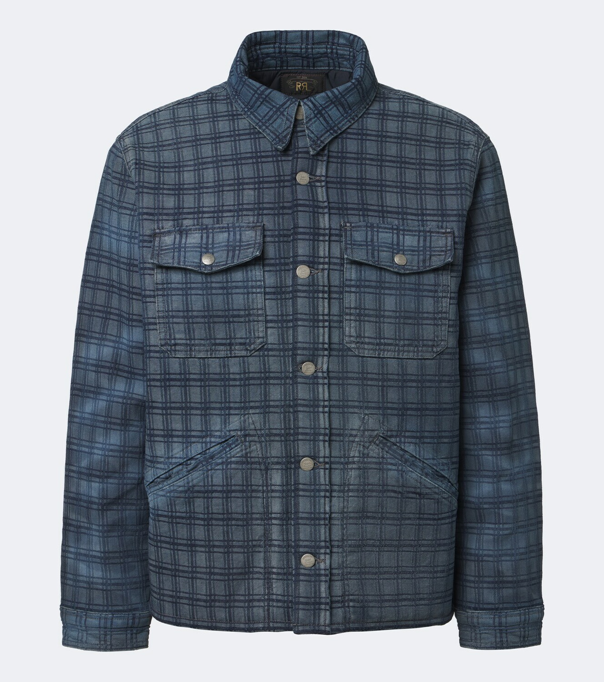 RRL Jacquard plaid denim jacket