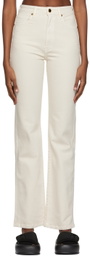 KHAITE Off-White 'The Danielle' Jeans