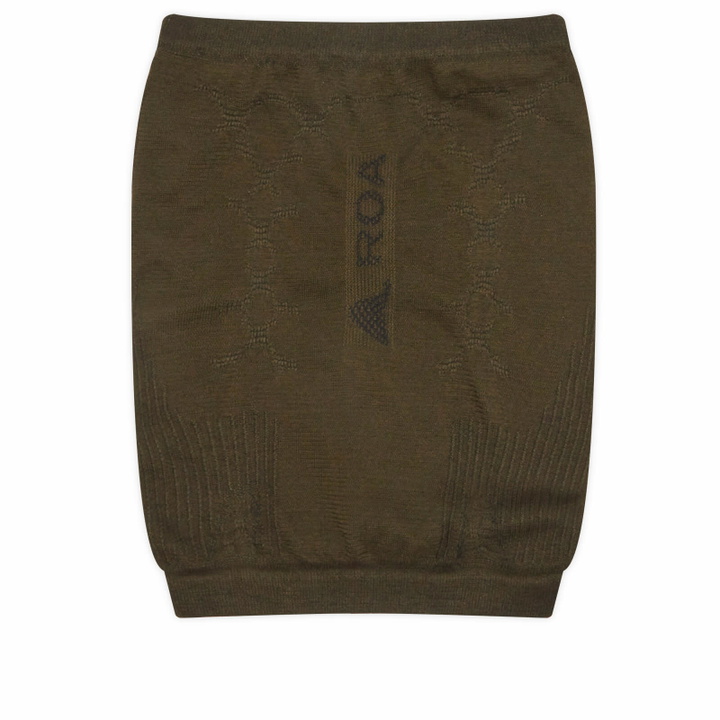Photo: ROA Men's 3D Knit Neck Gaiter in Dark Brown Black 
