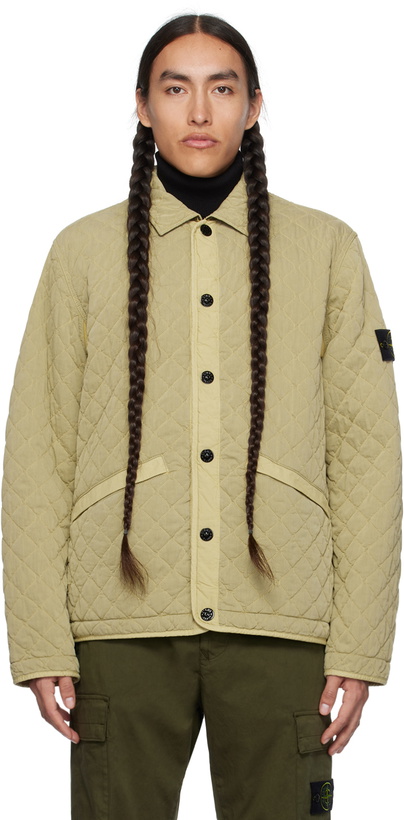 Photo: Stone Island Beige Quilted Jacket