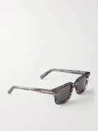 Zegna - Square-Frame Acetate Sunglasses - Black
