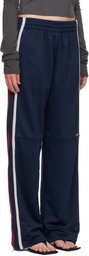 We11done Navy Color-Block Track Pants