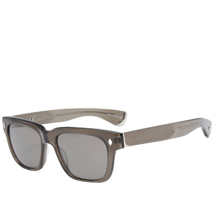 Photo: Garrett Leight x Officine Generale Sunglasses in Black/Pure Grey