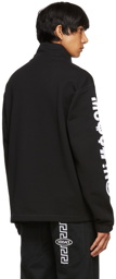 Moschino Black Symbols Logo Half-Zip Sweatshirt