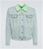 NotSoNormal - Look Inside faux shearling and denim jacket