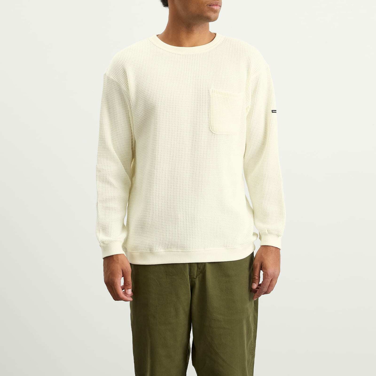 Manastash Men's Heavy Snug Thermal Long Sleeve T-Shirt in White