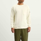 Manastash Men's Heavy Snug Thermal Long Sleeve T-Shirt in White
