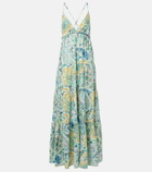Etro Paisley tiered cotton maxi dress