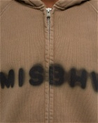 Misbhv Community Zipped Hoodie Brown - Mens - Hoodies|Zippers