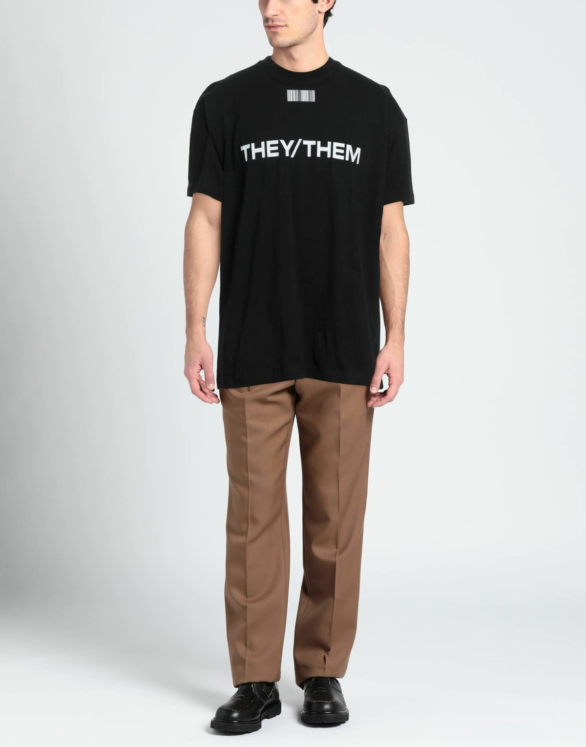 Vetements Mens T-shirt in Black