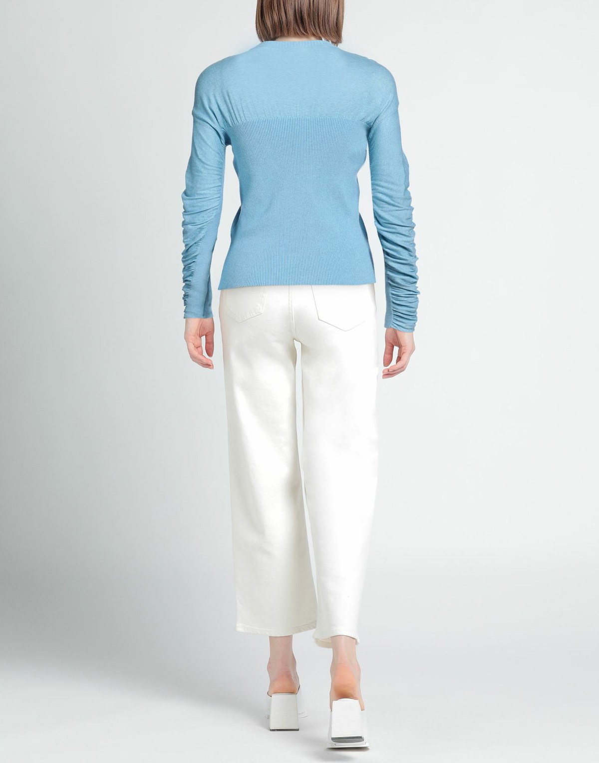 Cedric Charlier Womens Sweater Sky in Blue