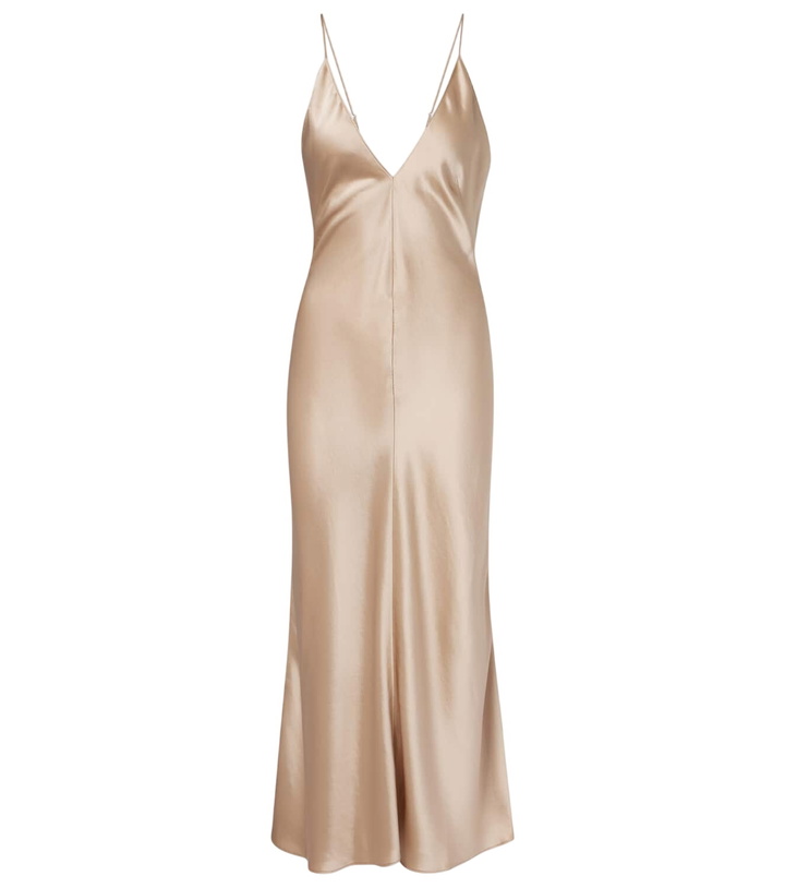 Photo: Leset Barb satin slip dress