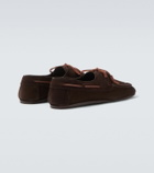 Ancient Greek Sandals Pliario suede boat shoes