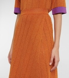 Dodo Bar Or Metallic knit midi skirt