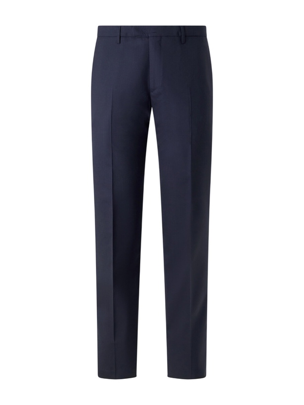 Photo: Boglioli - Straight-Leg Virgin Wool Trousers - Blue