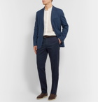 Brioni - Slim-Fit Stretch-Cotton Twill Trousers - Blue