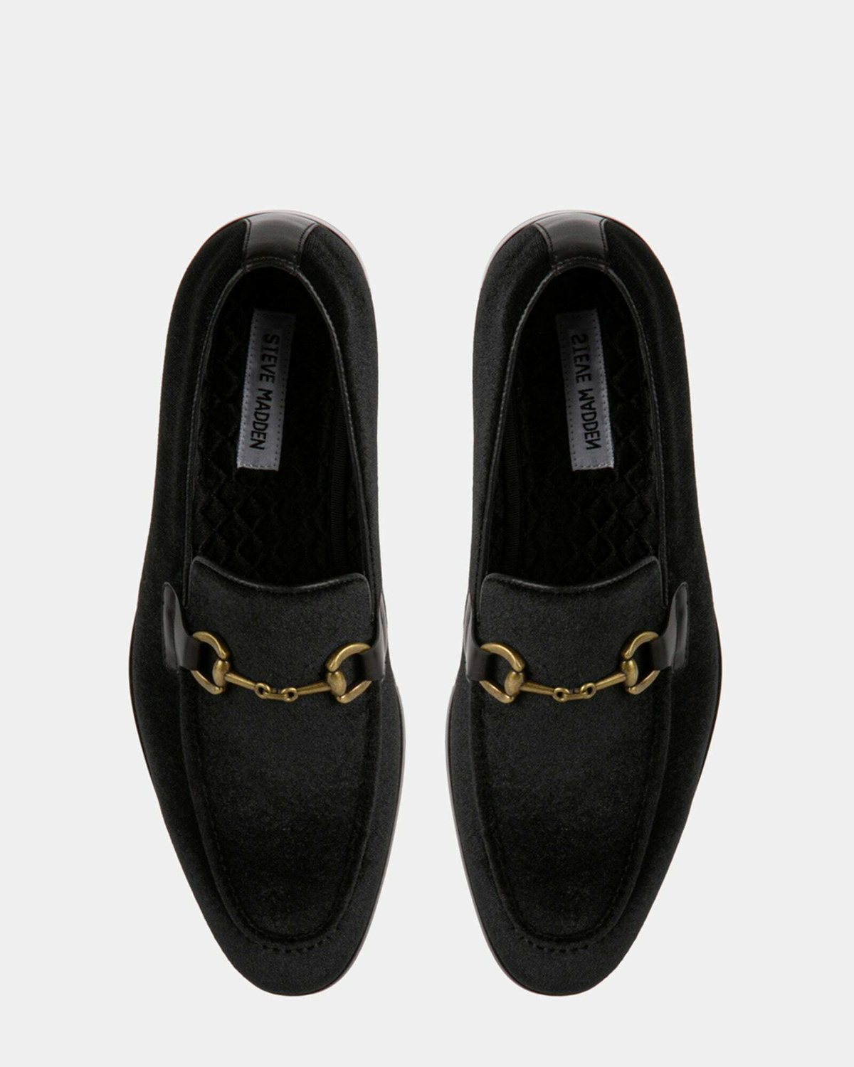 Steve Madden Antonio Loafers in Black Velvet