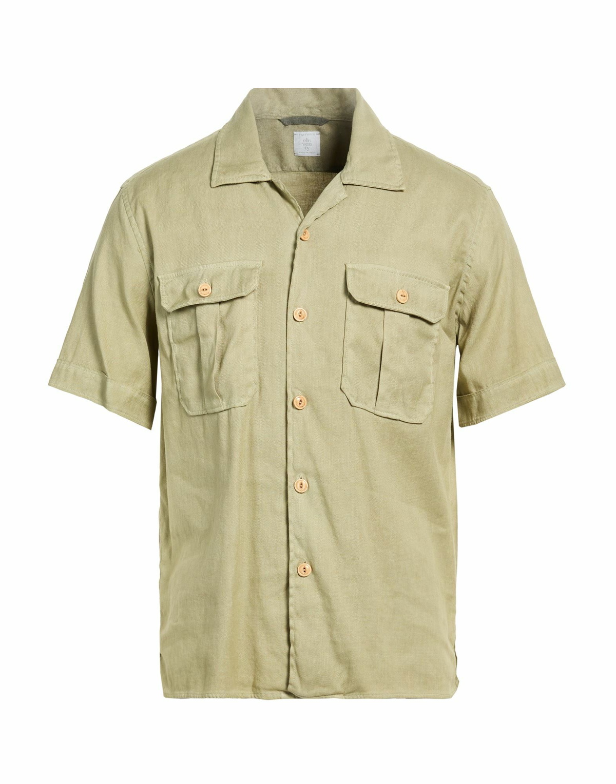 Eleventy Mens Shirt in Sage green