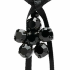 Simone Rocha Women's Mini Daisy Drop Bow Earrings in Jet/Black 