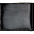 Versace Black & Brown Roomy Leather Bifold Wallet