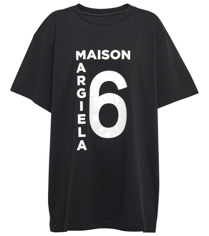 Photo: MM6 Maison Margiela Logo cotton jersey T-shirt