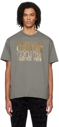 Versace Jeans Couture Khaki Bonded T-Shirt