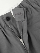 Jil Sander - Tapered-Leg Cotton Trousers - Gray