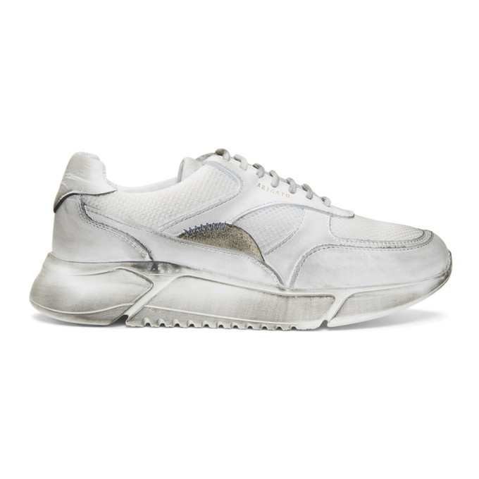 Photo: Axel Arigato White Distressed Genesis Sneakers