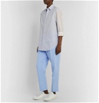 EQUIPMENT - The Original Tapered Pleated Lyocell and Cotton-Blend Trousers - Blue