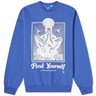 Lo-Fi Men's Find Yourself Crew Sweat in Marine Blue