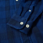 Corridor Indigo Waffle Plaid Shirt