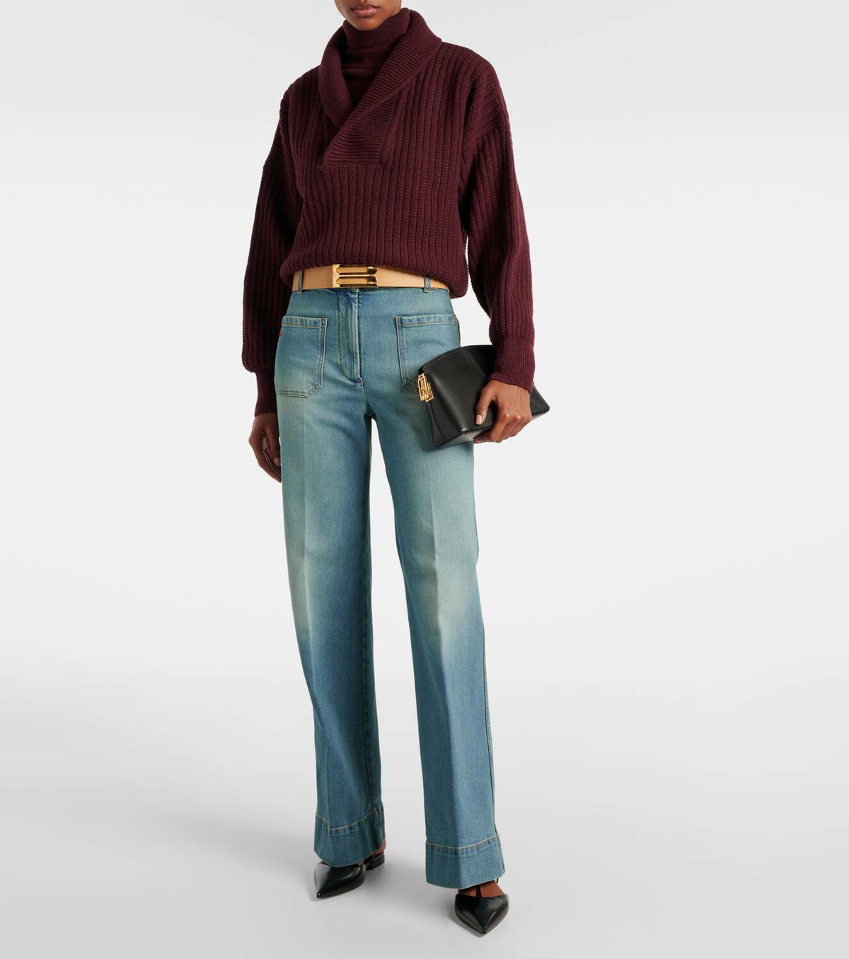 Victoria Beckham Alina high-rise wide-leg jeans Victoria Beckham
