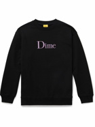 DIME - Classic Logo-Embroidered Cotton-Jersey Sweatshirt - Black
