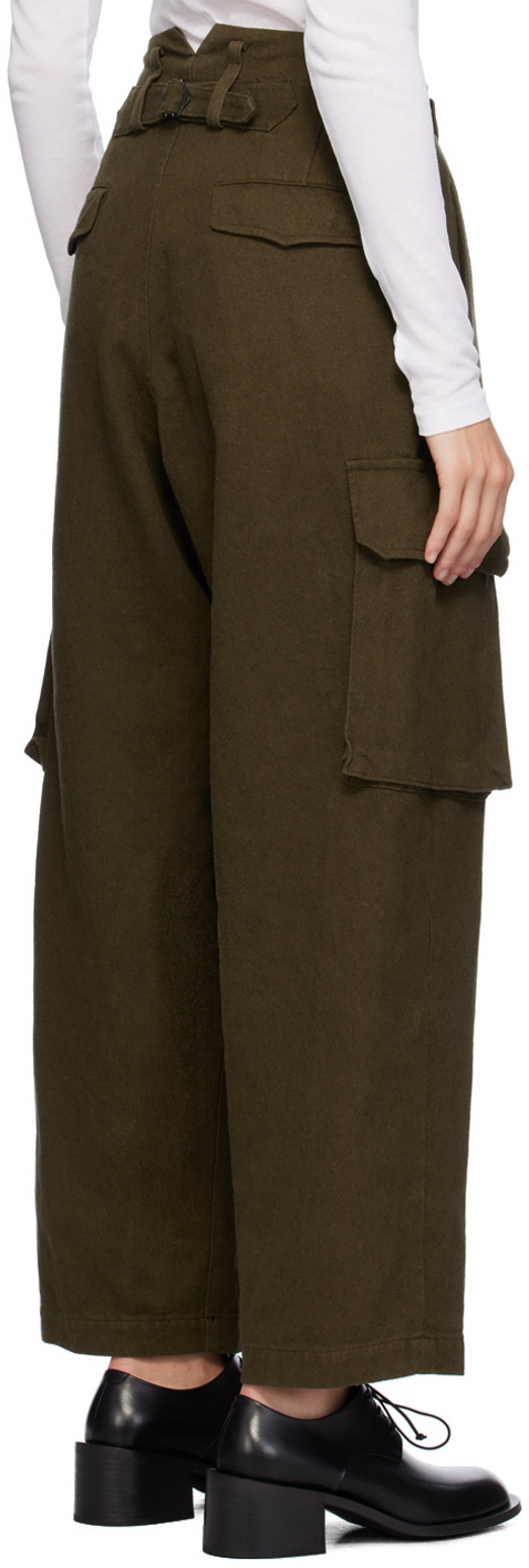 Y's Khaki Gabardine Trousers